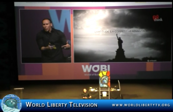 Erik Wahl Internationally-recognized graffiti artist presentation at WOBI NY Forum -2016