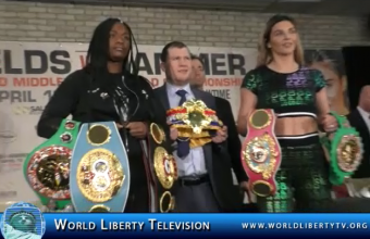 Claressa  Sheilds vs. Christina Hammer NY Press Conf  for Undisputed Middleweight belts