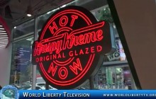 Krispy Kreme opens Giant Mega Store at Times Square NYC-2020